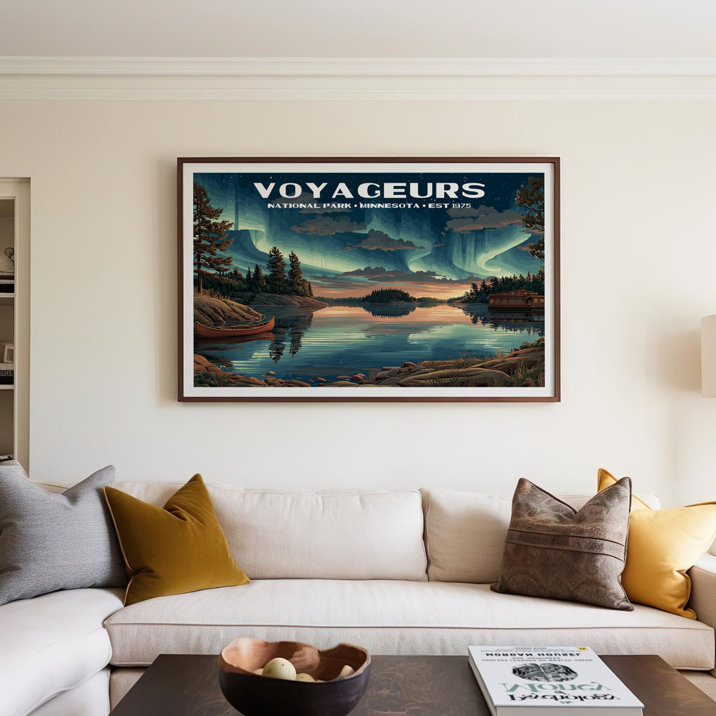 Voyageurs National Park Horizontal Vintage Art