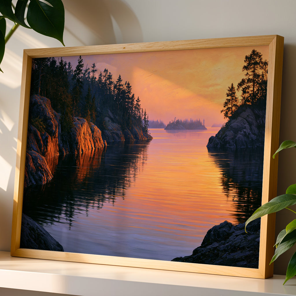 Voyageurs National Park Classical Oil Painting
