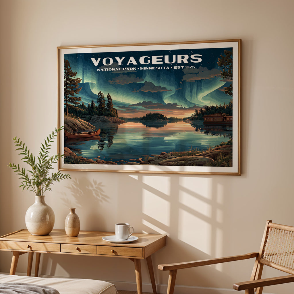 Voyageurs National Park Horizontal Vintage Art