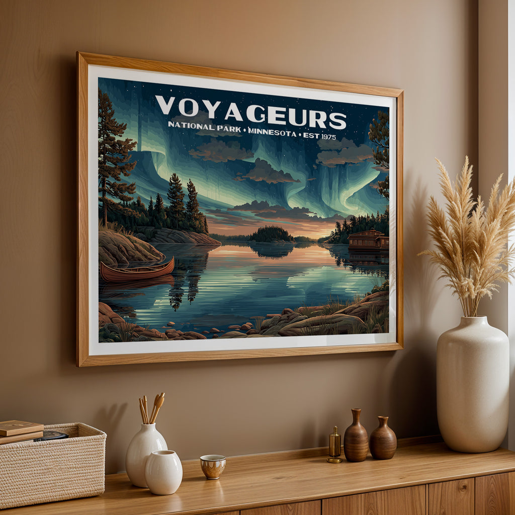 Voyageurs National Park Horizontal Vintage Art