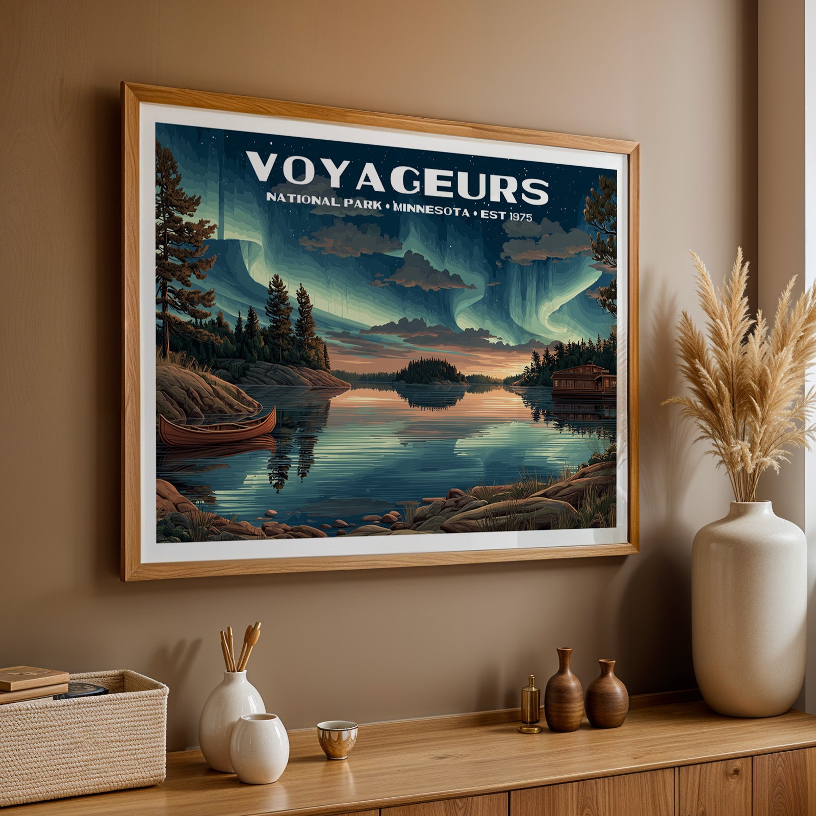 Voyageurs National Park Horizontal Vintage Art