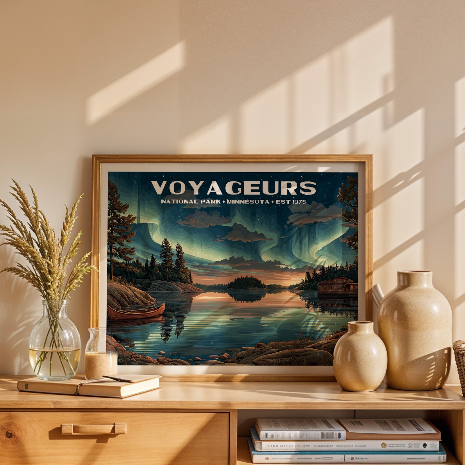 Voyageurs National Park Horizontal Vintage Art