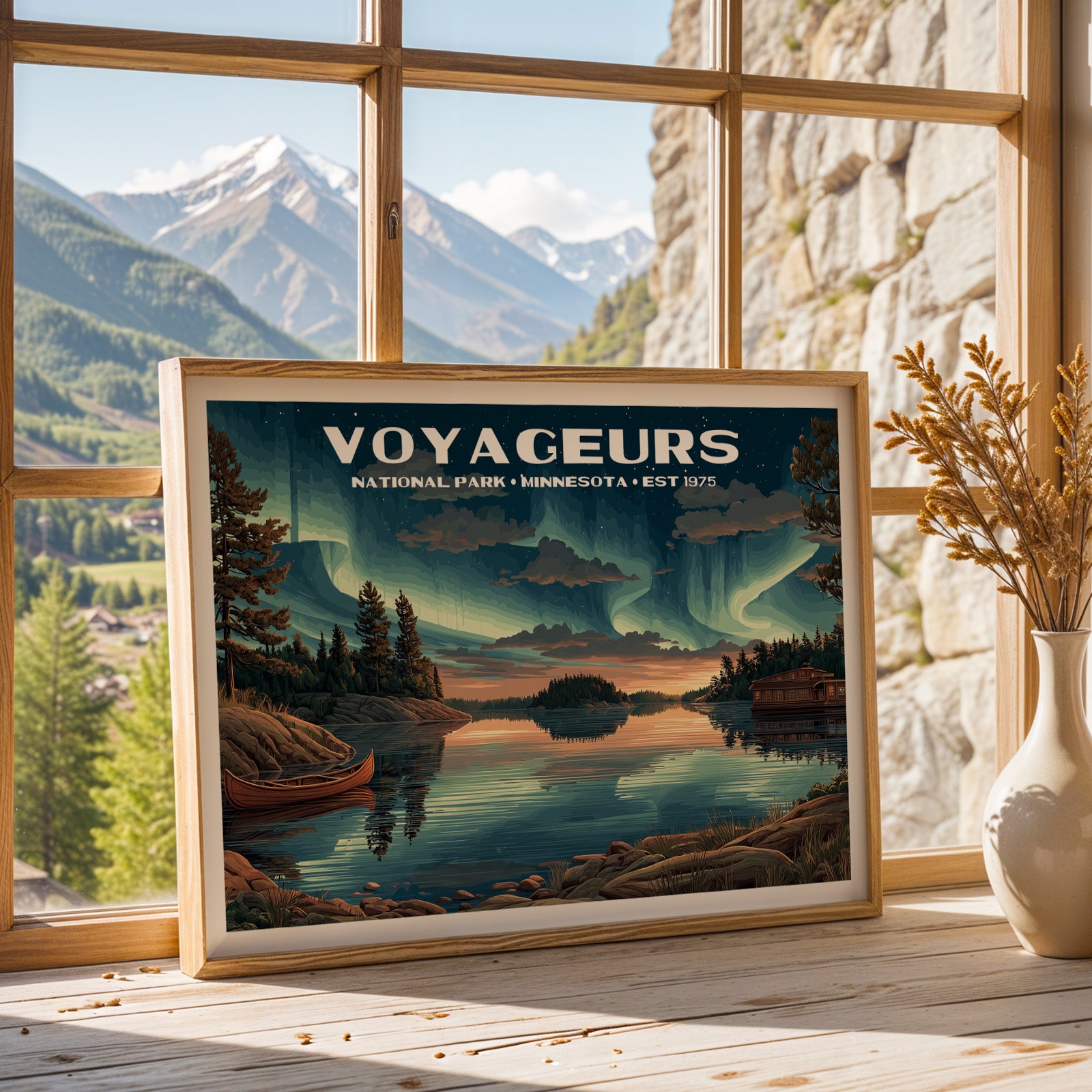 Voyageurs National Park Horizontal Vintage Art