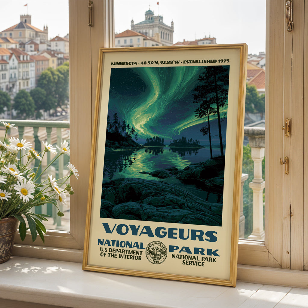Voyageurs National Park Vintage WPA Art