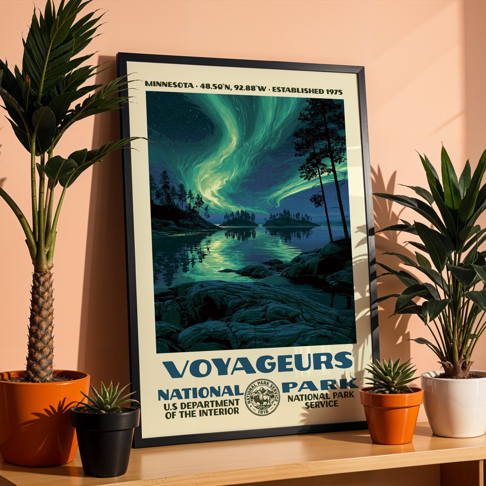 Voyageurs National Park Vintage WPA Art