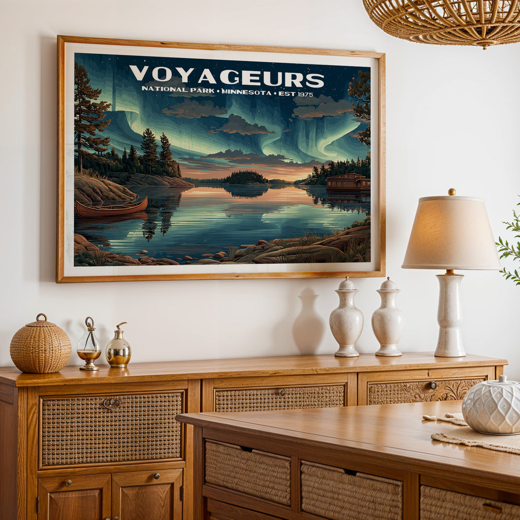 Voyageurs National Park Horizontal Vintage Art