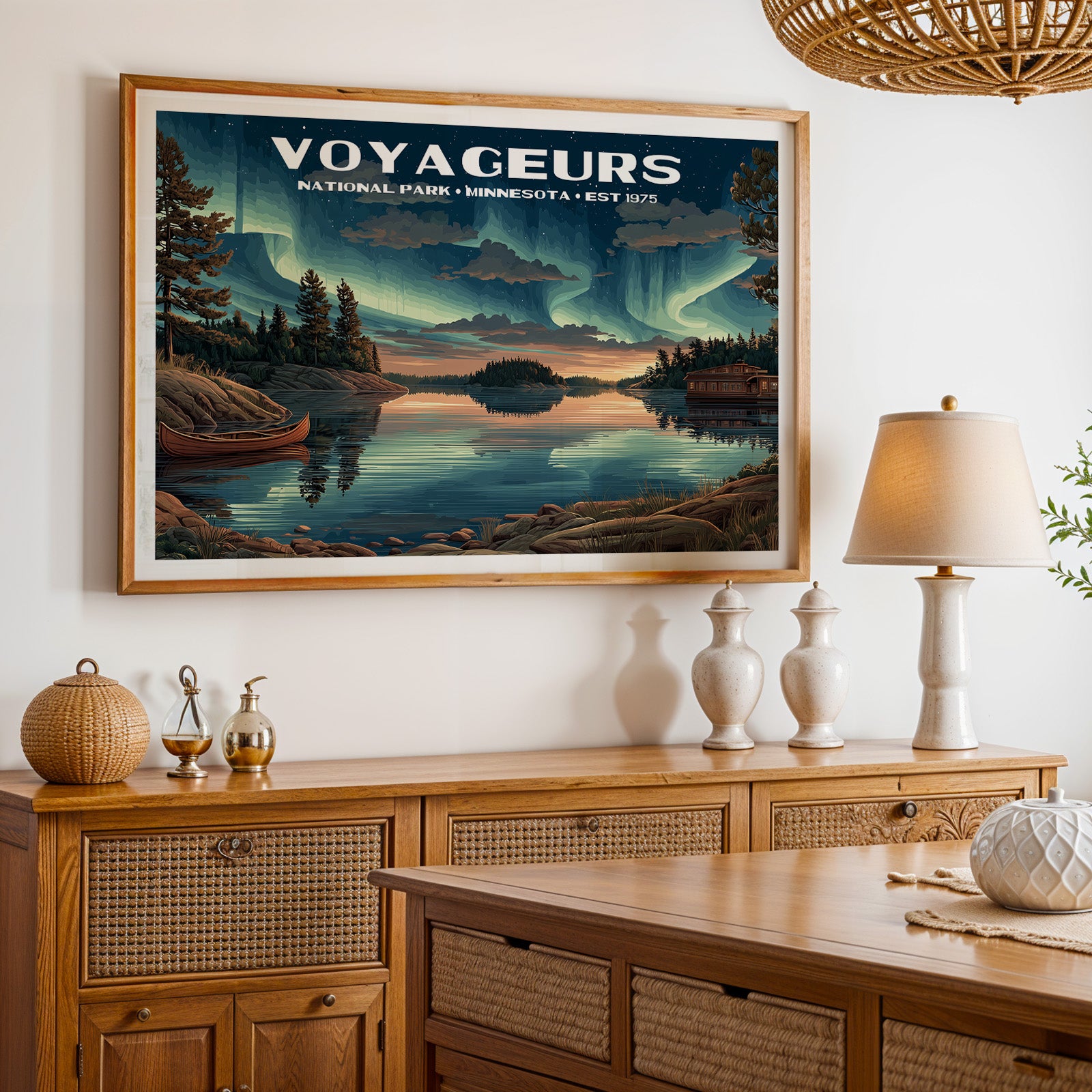 Voyageurs National Park Horizontal Vintage Art