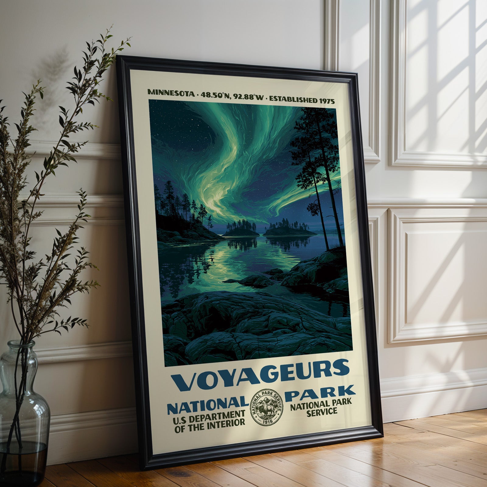 Voyageurs National Park Vintage WPA Art