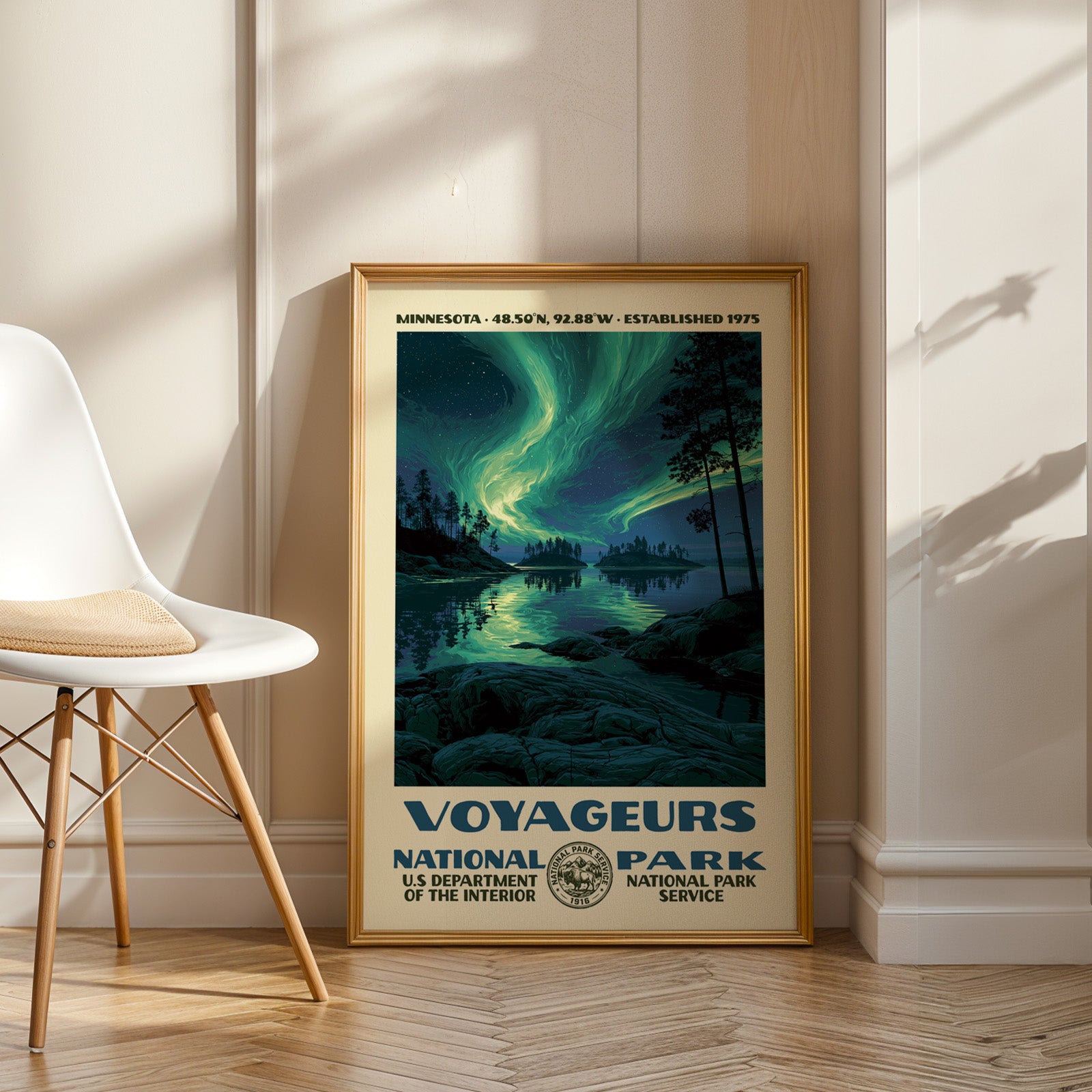 Voyageurs National Park Vintage WPA Art