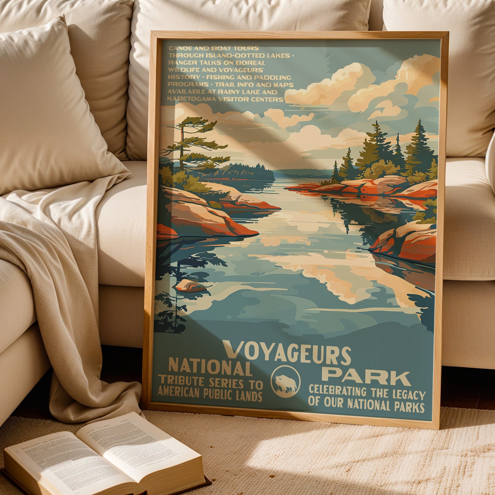 Voyageurs National Park Vintage WPA Art