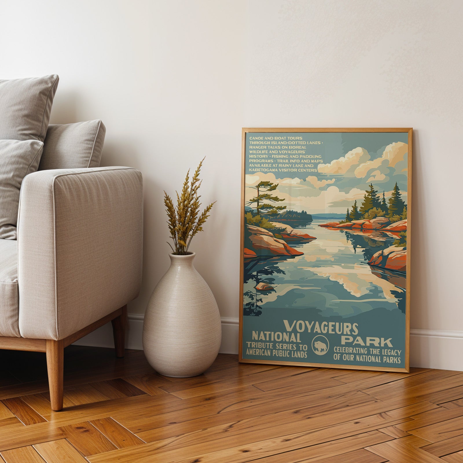Voyageurs National Park Vintage WPA Art