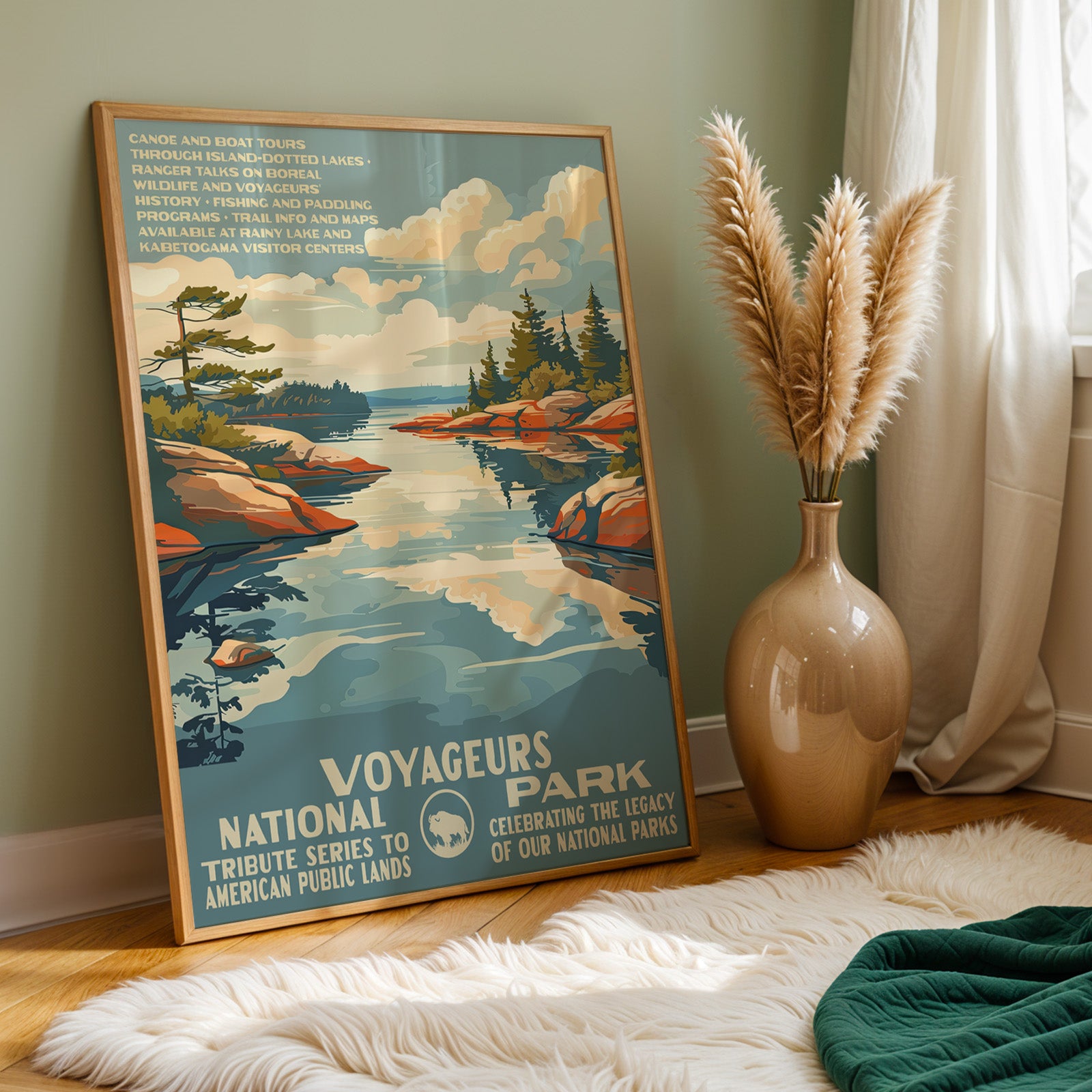 Voyageurs National Park Vintage WPA Art