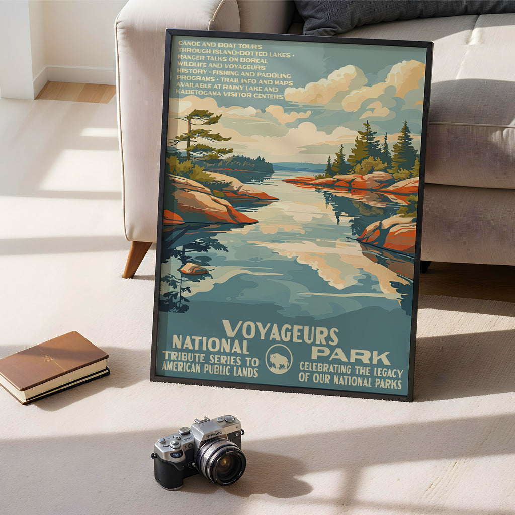Voyageurs National Park Vintage WPA Art