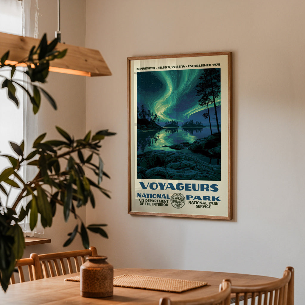 Voyageurs National Park Vintage WPA Art