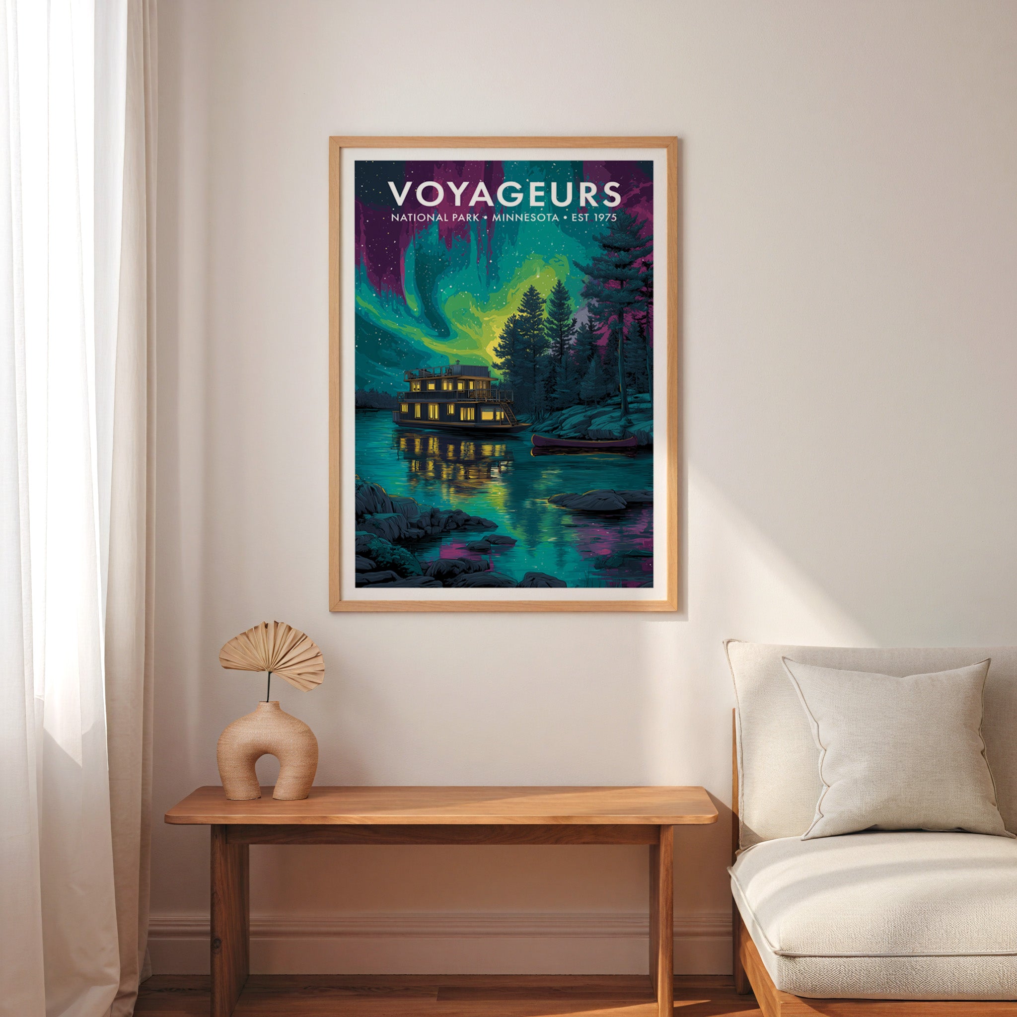 Retro Voyageurs National Park Print