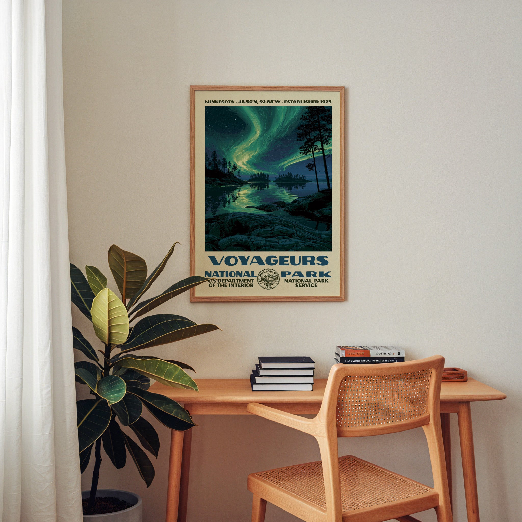 Voyageurs National Park Vintage WPA Art
