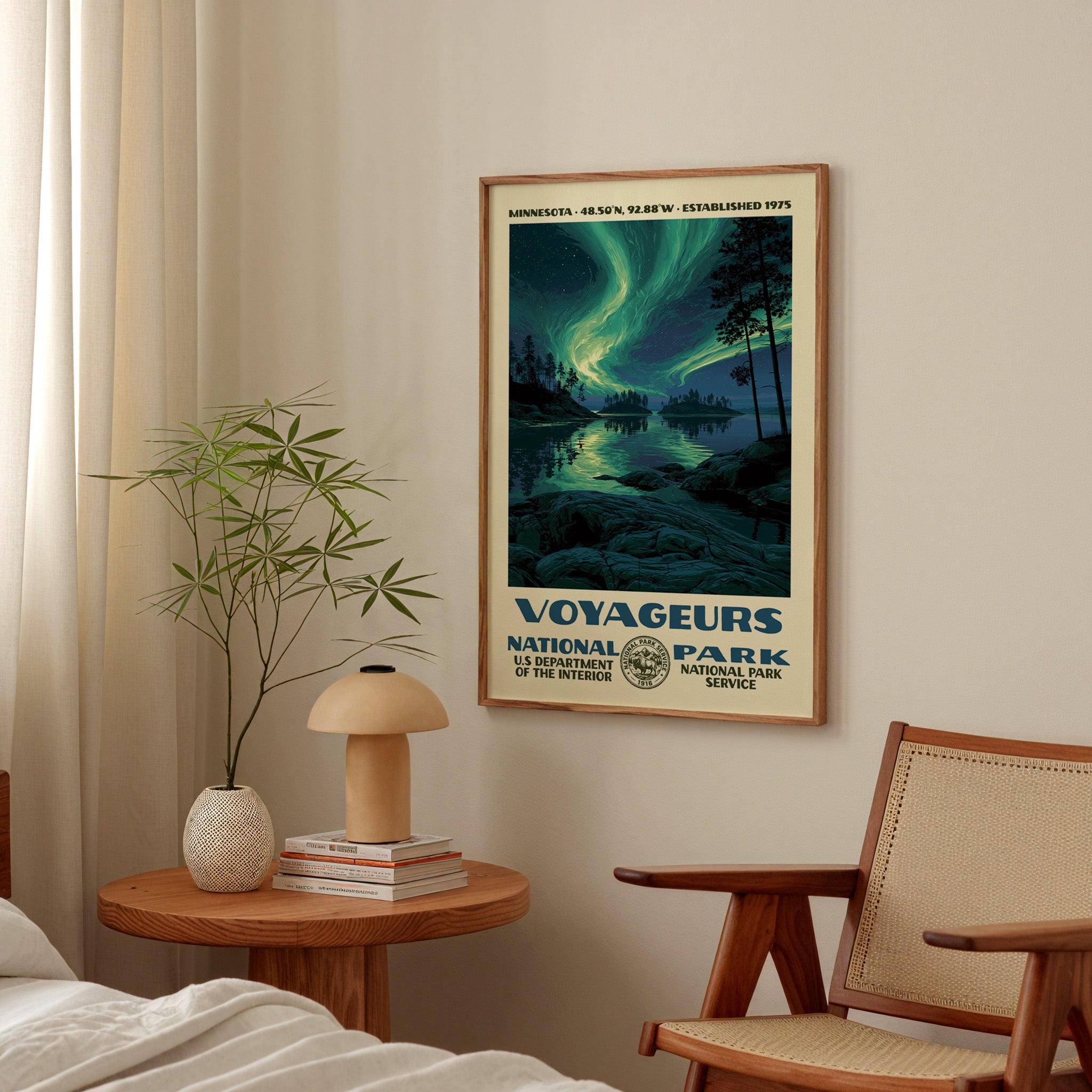 Voyageurs National Park Vintage WPA Art