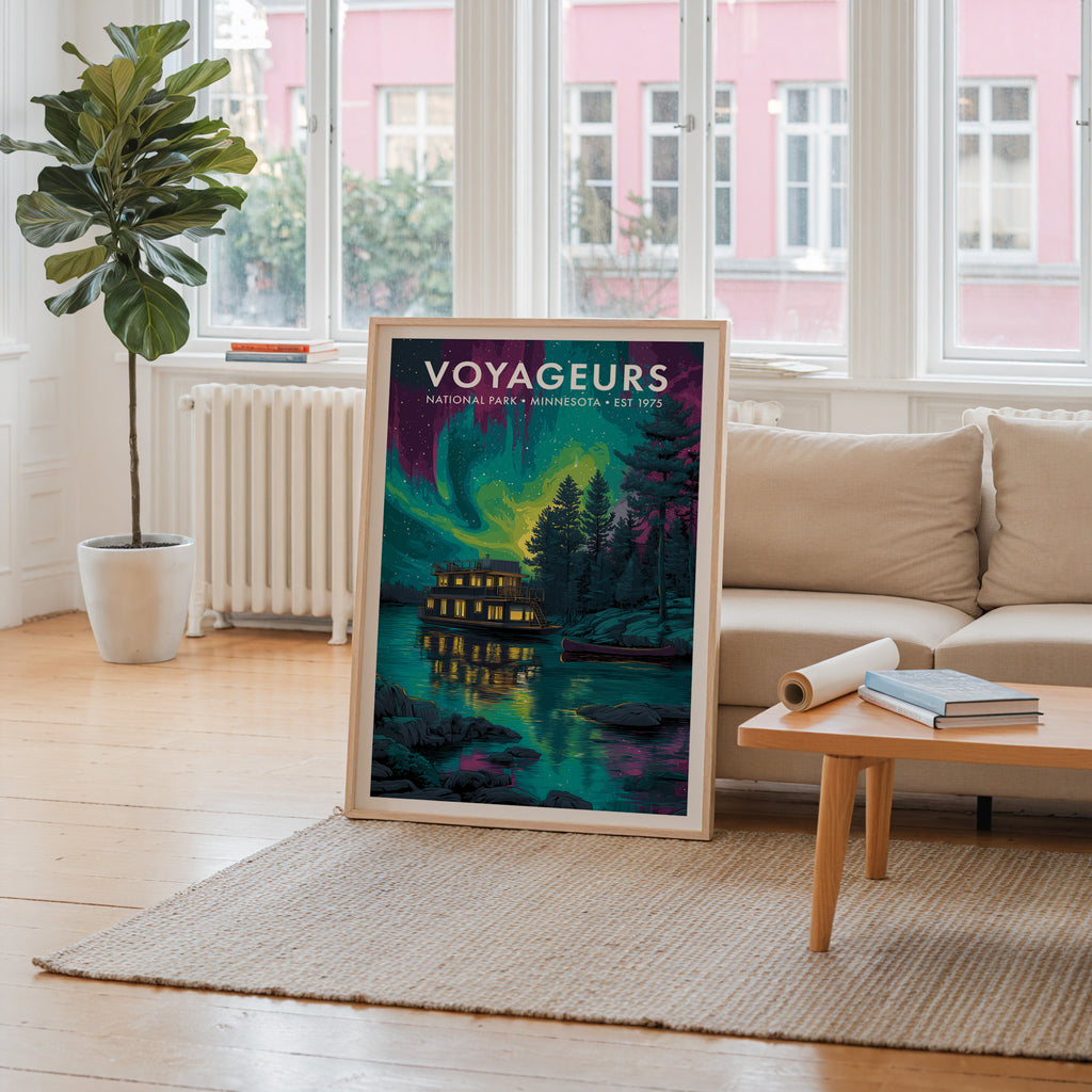 Retro Voyageurs National Park Print