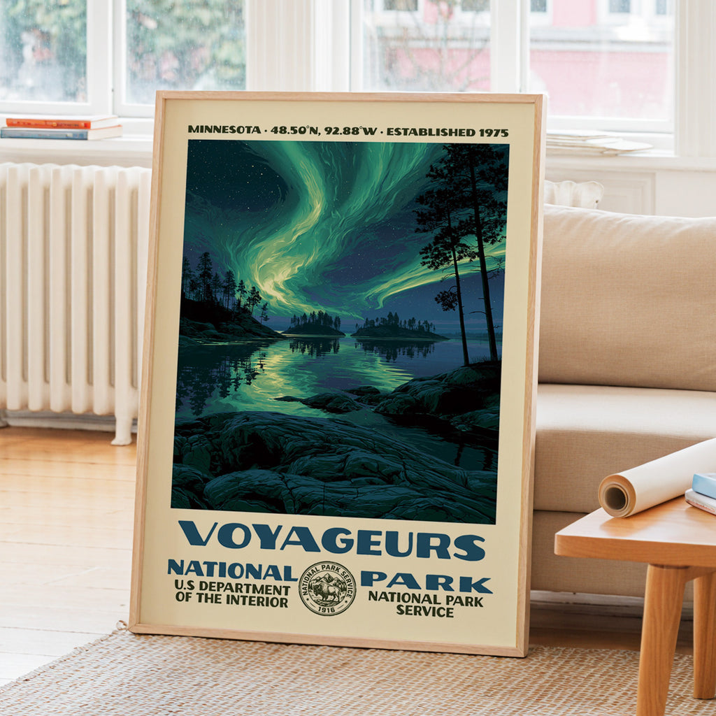 Voyageurs National Park Vintage WPA Art