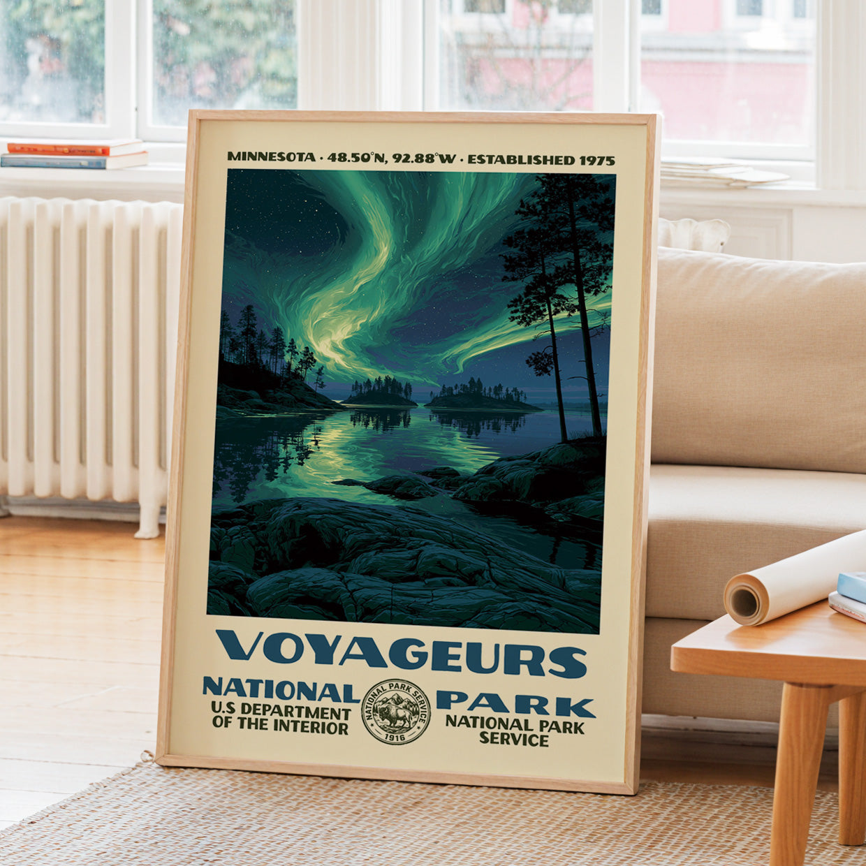 Voyageurs National Park Vintage WPA Art