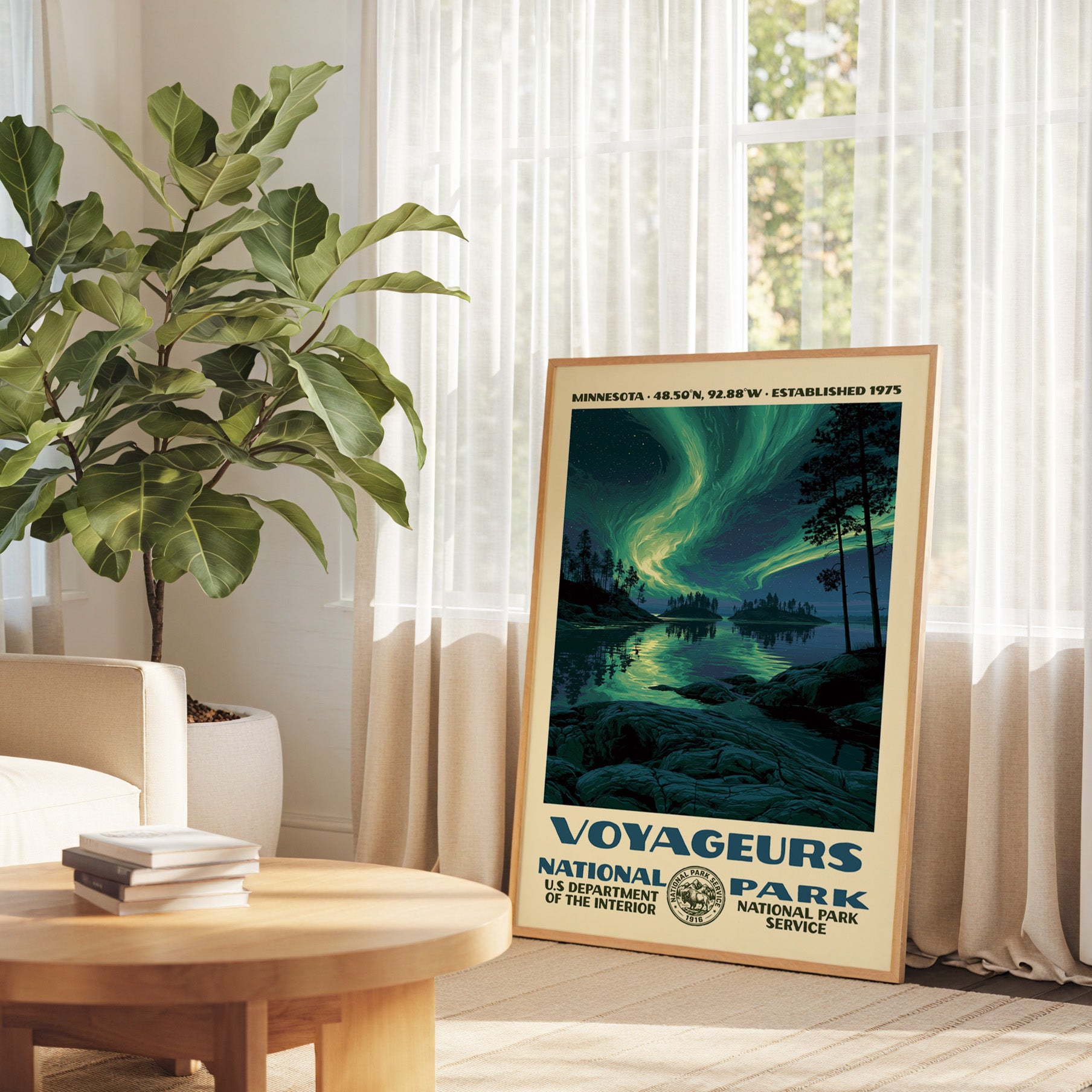 Voyageurs National Park Vintage WPA Art