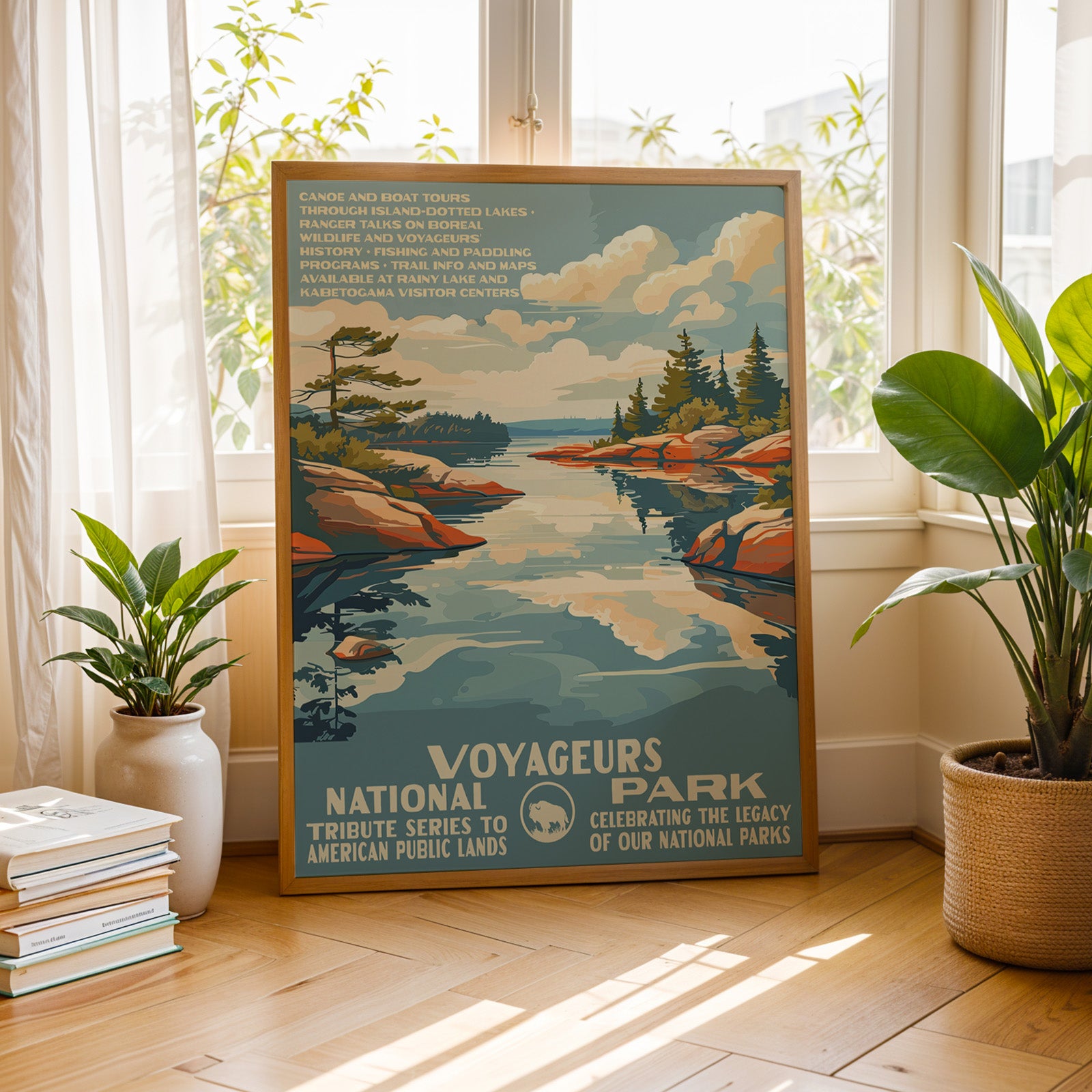 Voyageurs National Park Vintage WPA Art