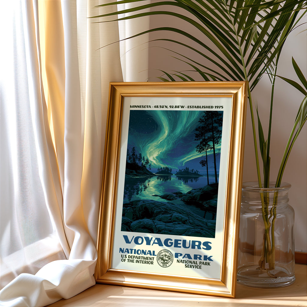 Voyageurs National Park Vintage WPA Art