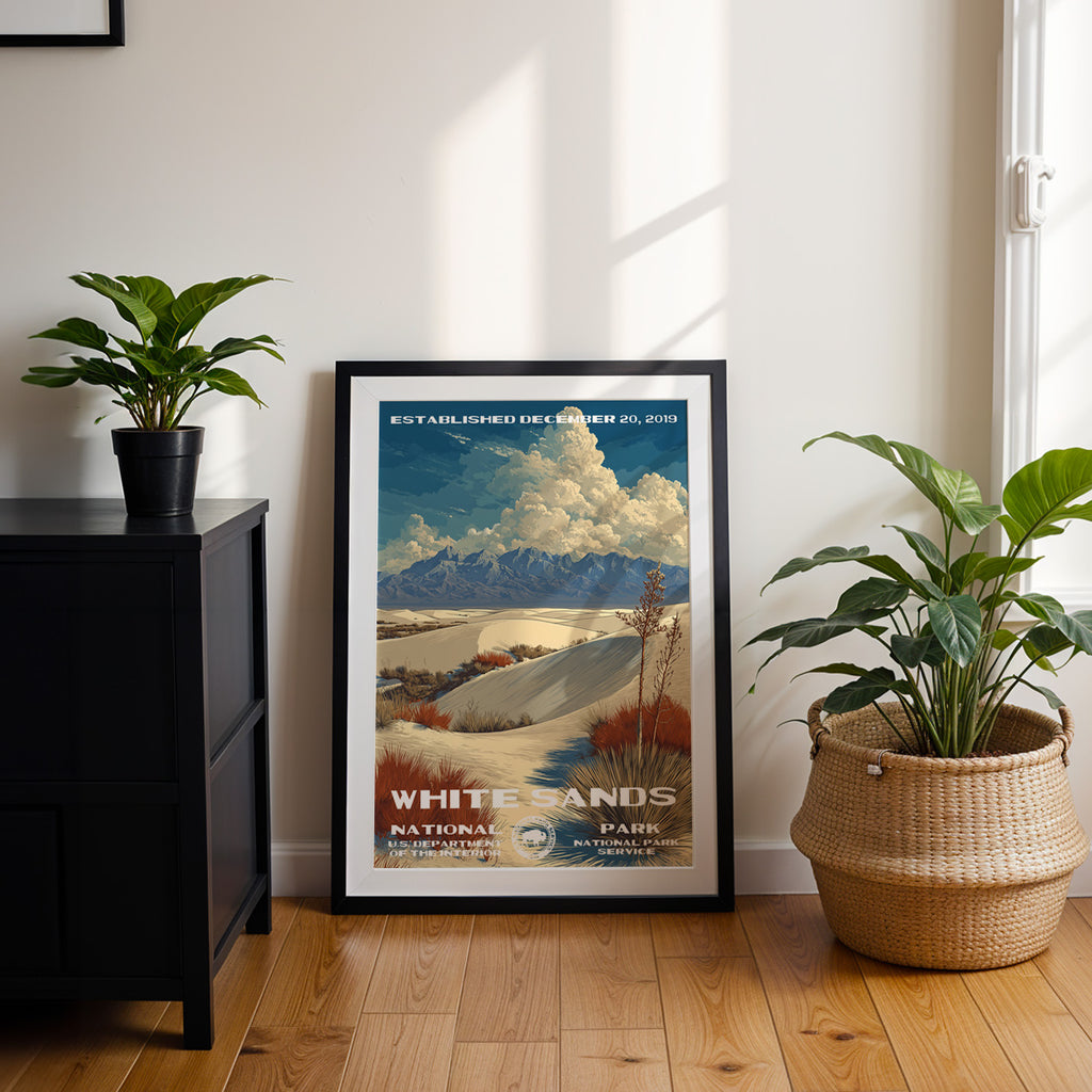 White Sands National Park Vintage WPA