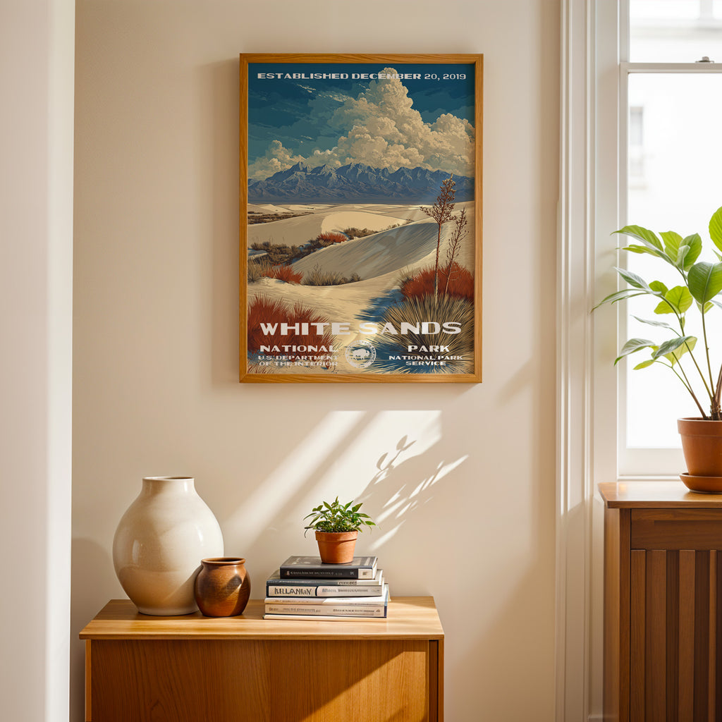 White Sands National Park Vintage WPA