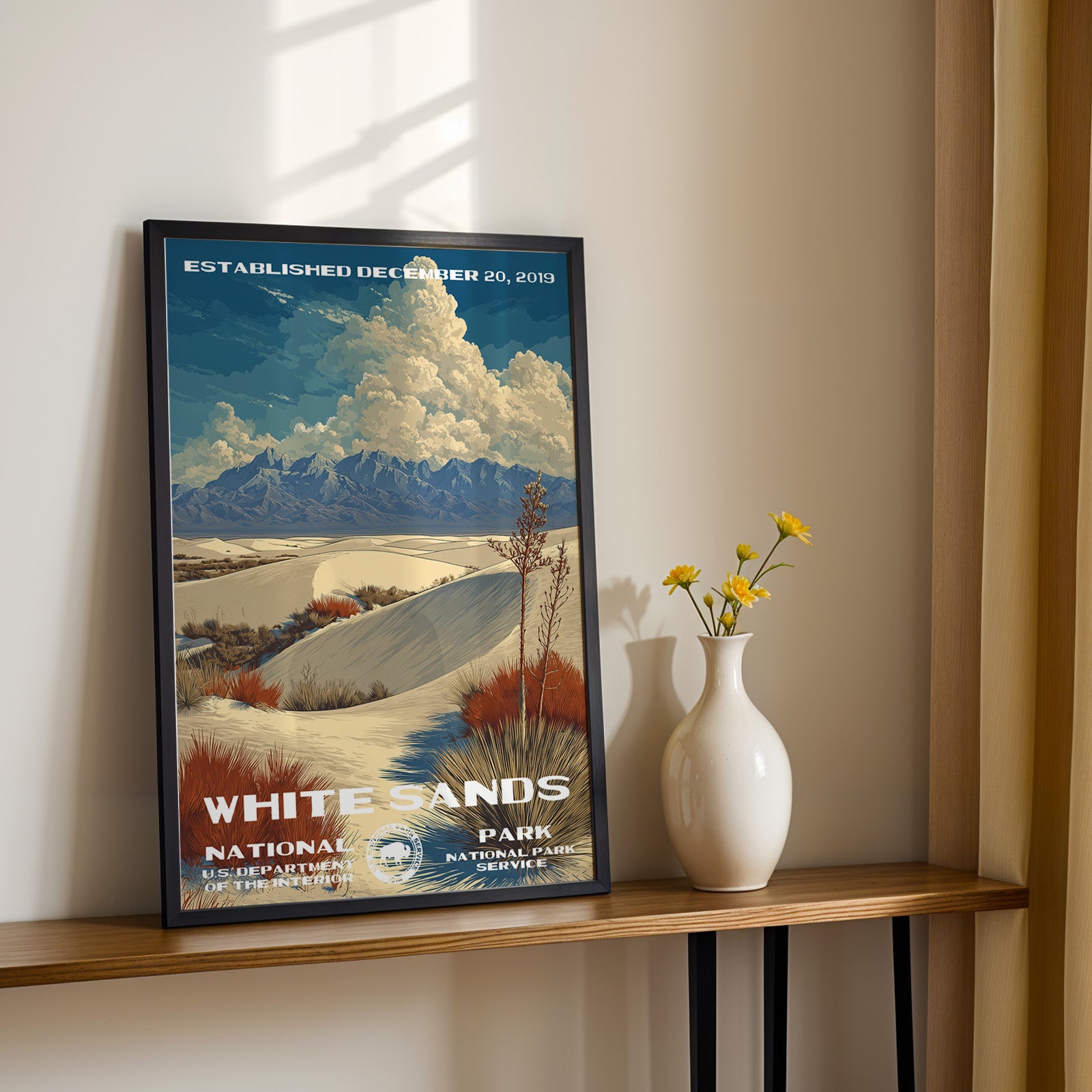 White Sands National Park Vintage WPA