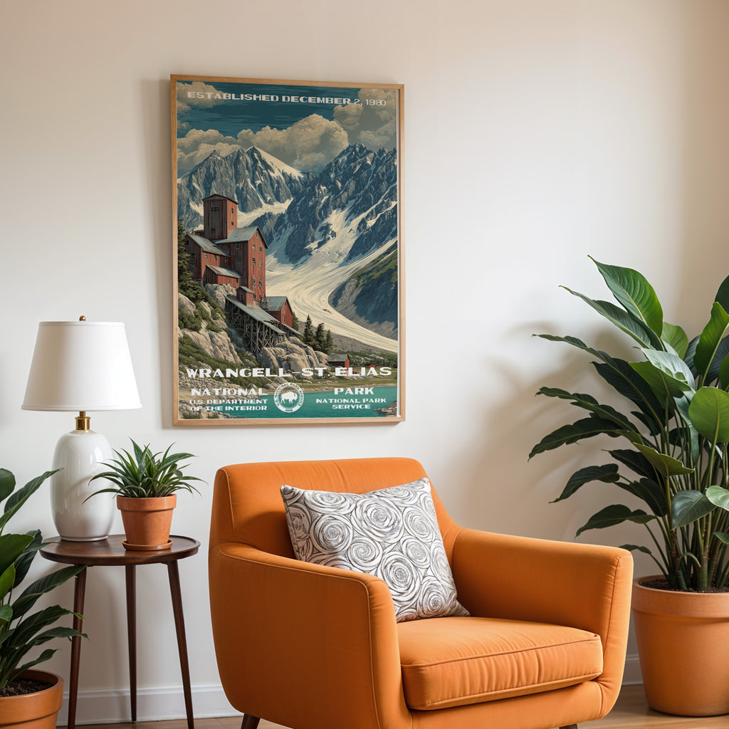 Wrangell–St. Elias National Park Vintage WPA