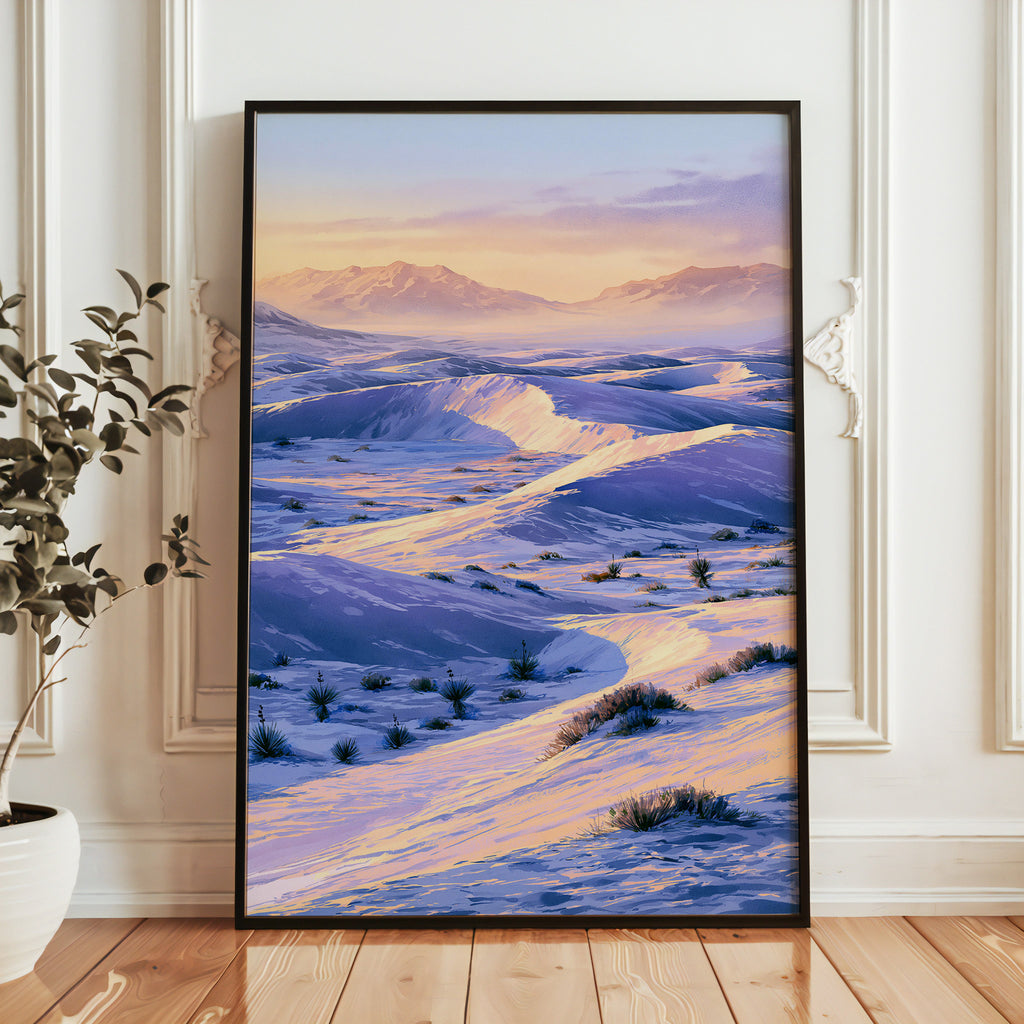 White Sands National Park Watercolor Art