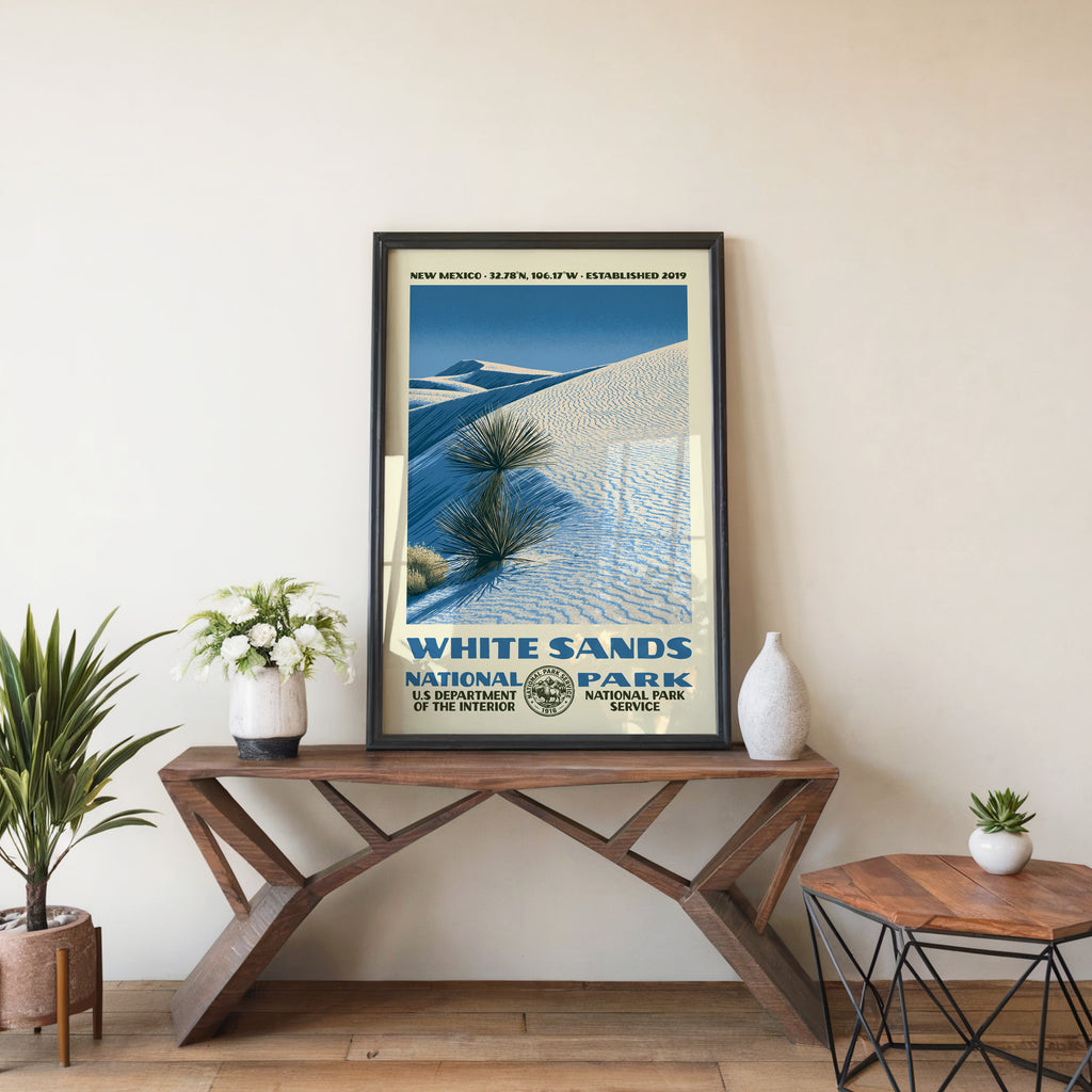 White Sands National Park Vintage WPA Art