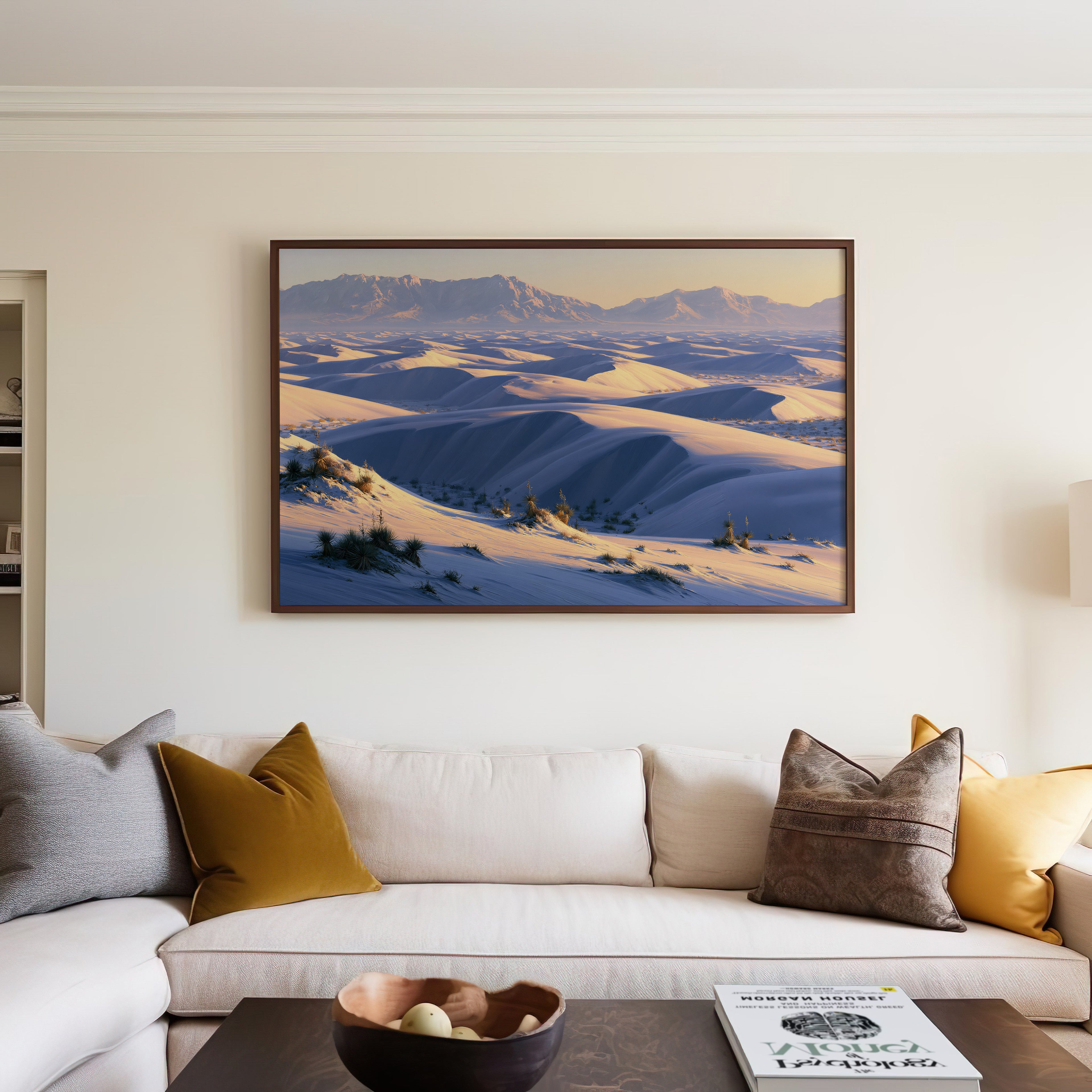 White Sands National Park Classical Oil Painting