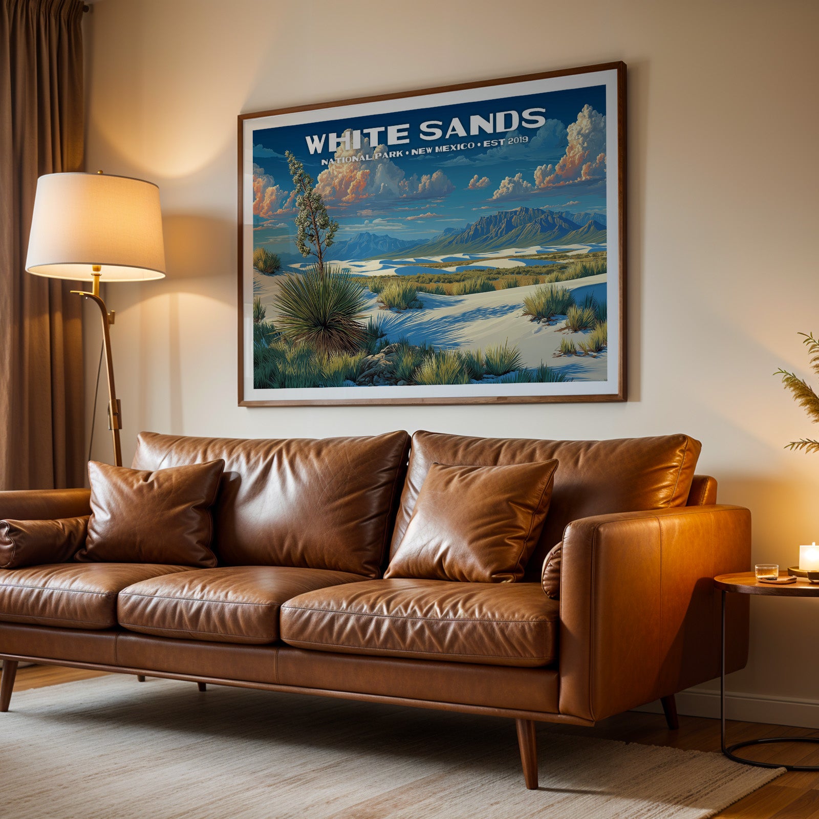 White Sands National Park Horizontal Vintage Art
