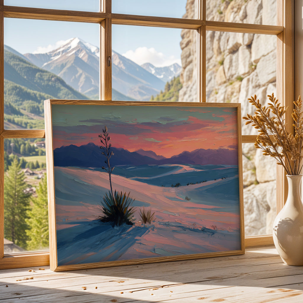 White Sands National Park Oil Painting
