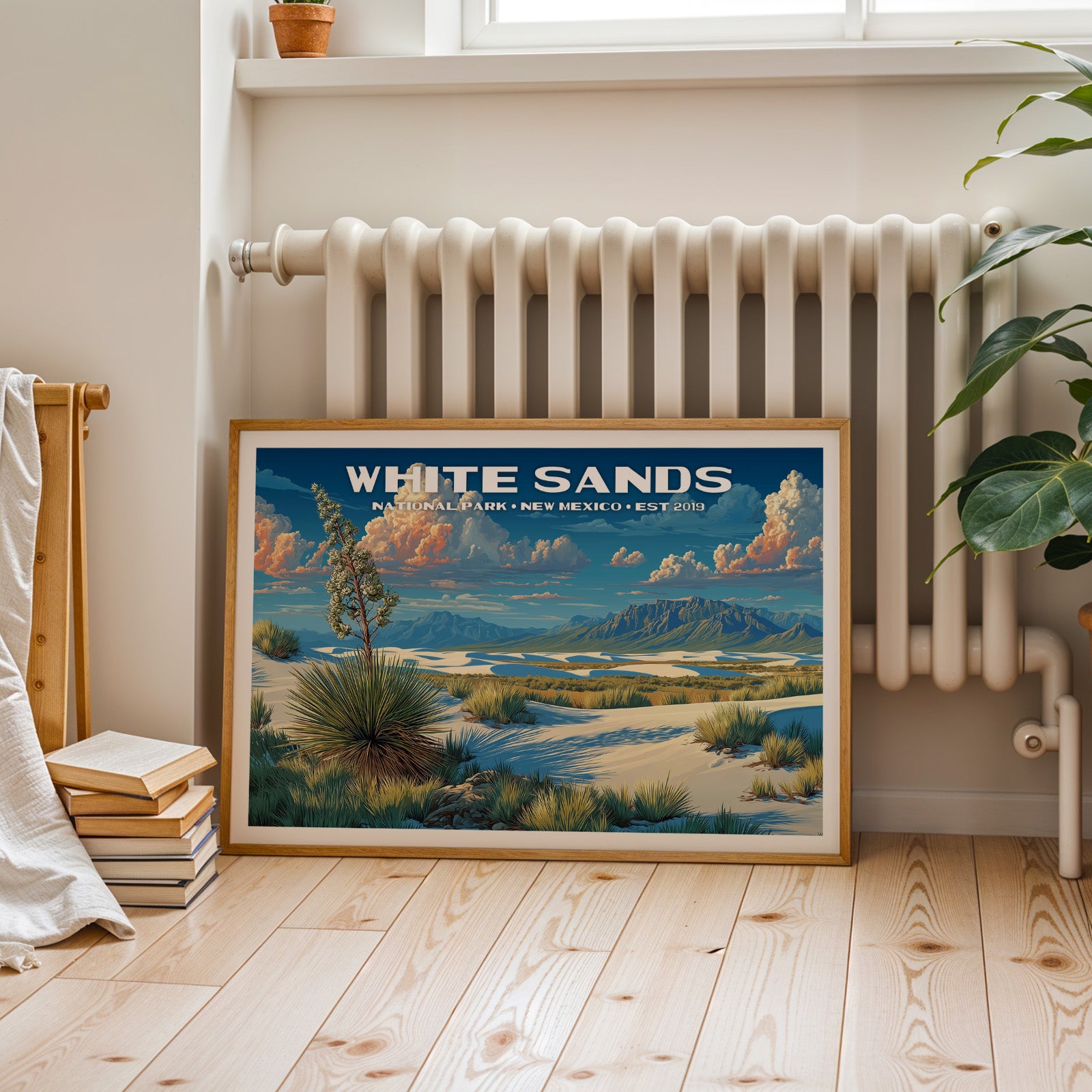 White Sands National Park Horizontal Vintage Art