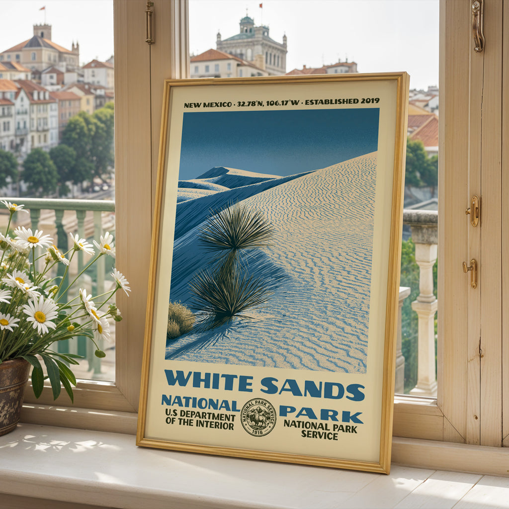 White Sands National Park Vintage WPA Art
