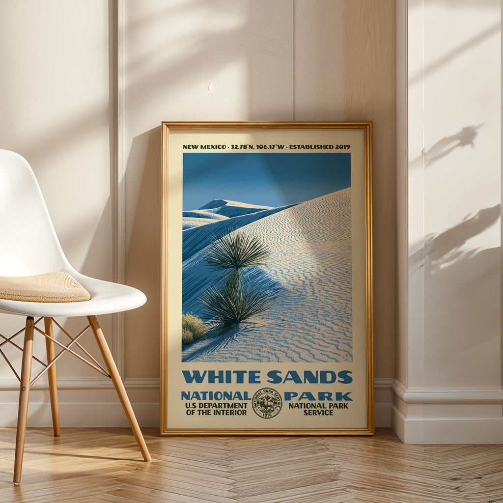 White Sands National Park Vintage WPA Art