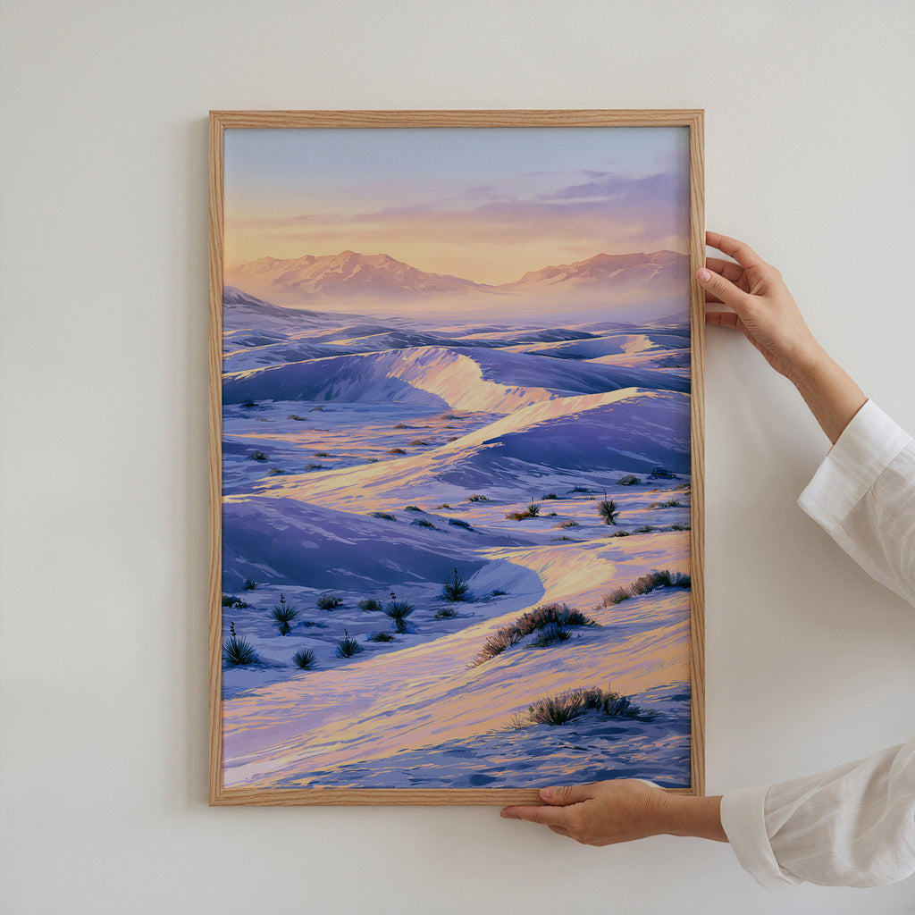 White Sands National Park Watercolor Art