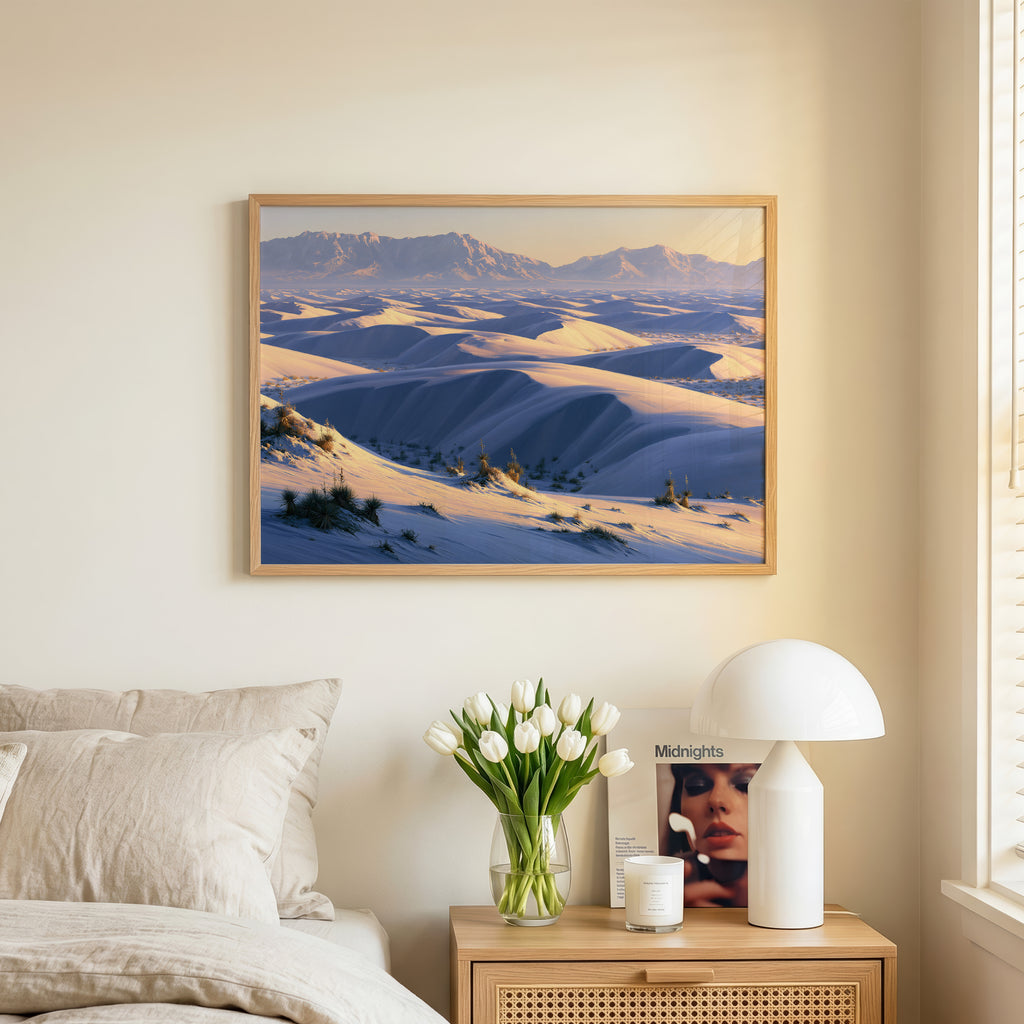 White Sands National Park Classical Oil Painting