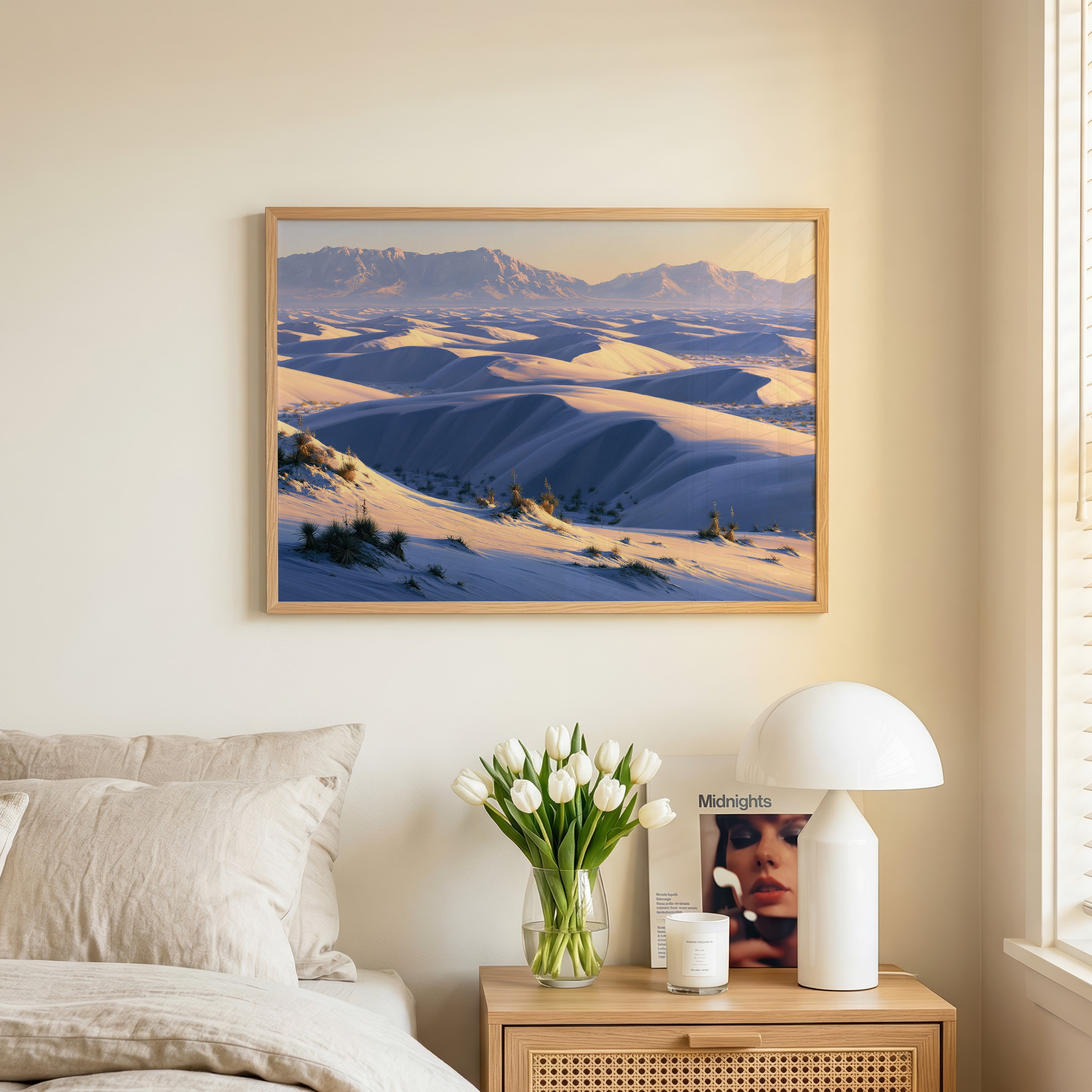 White Sands National Park Classical Oil Painting