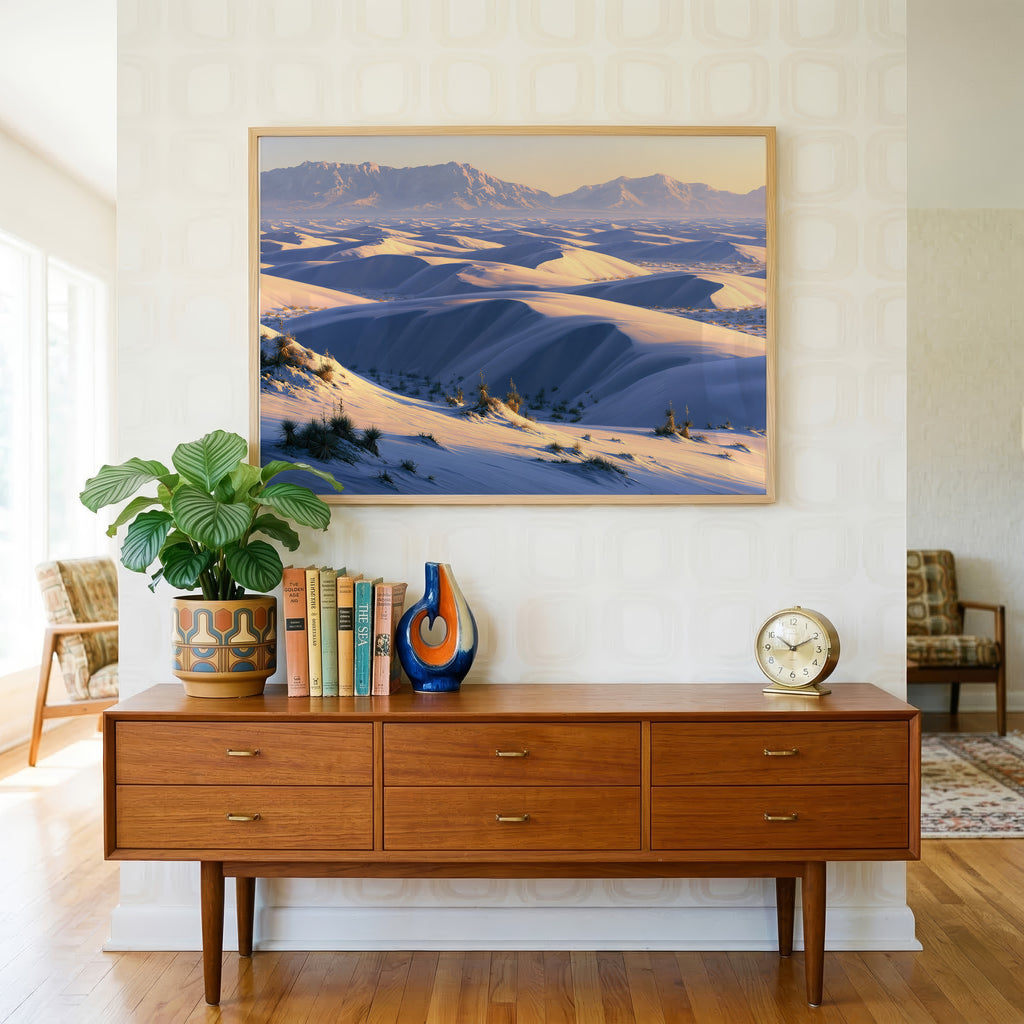 White Sands National Park Classical Oil Painting