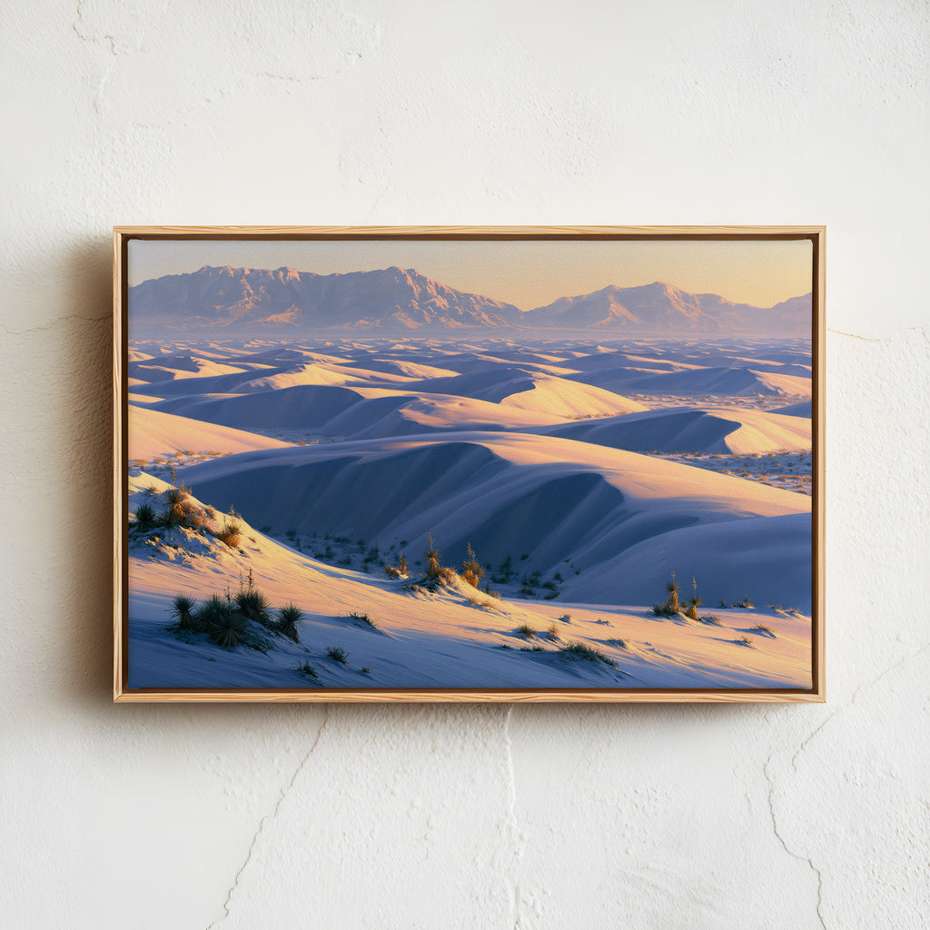 White Sands National Park Classical Oil Painting