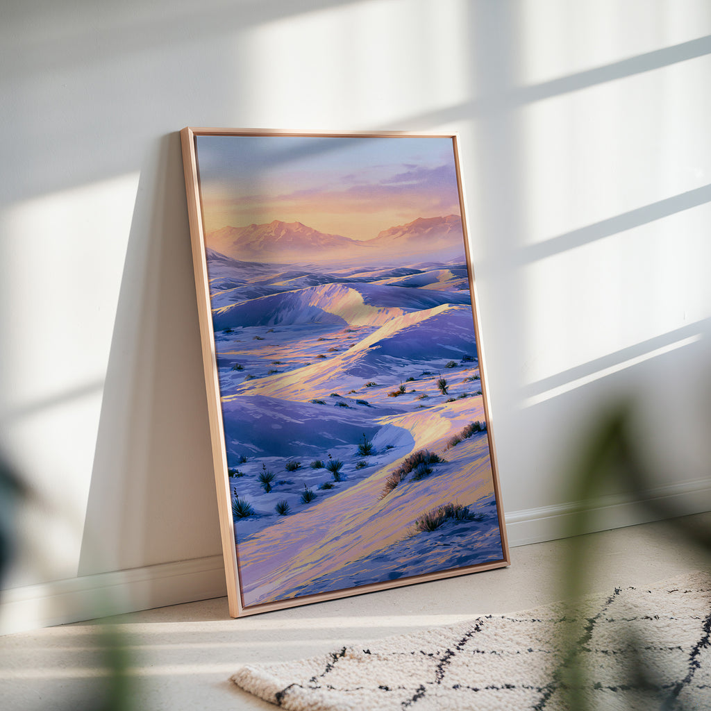 White Sands National Park Watercolor Art