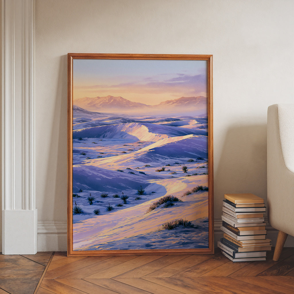 White Sands National Park Watercolor Art