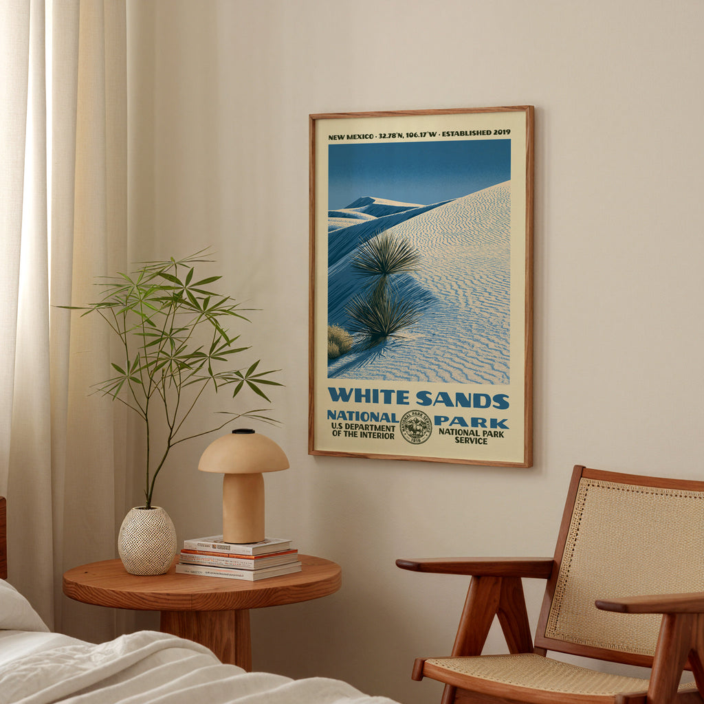 White Sands National Park Vintage WPA Art