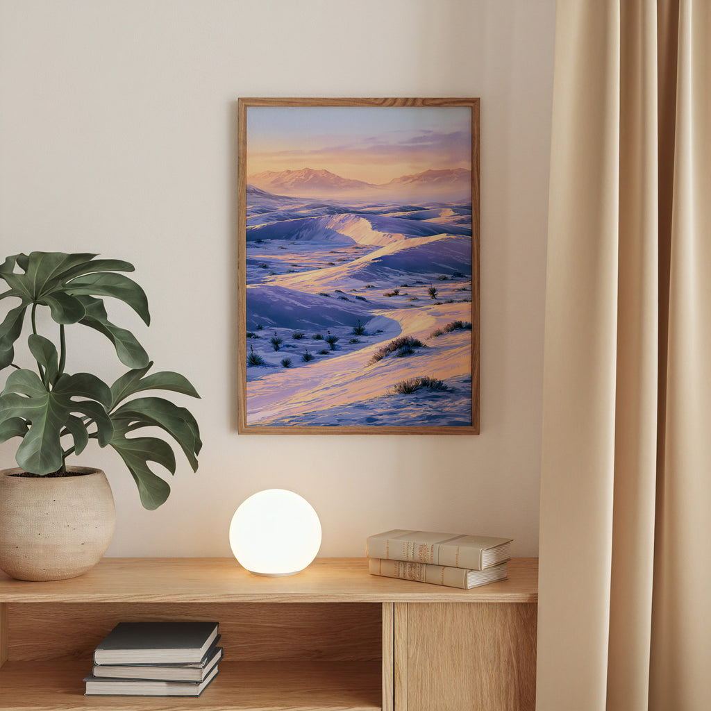 White Sands National Park Watercolor Art