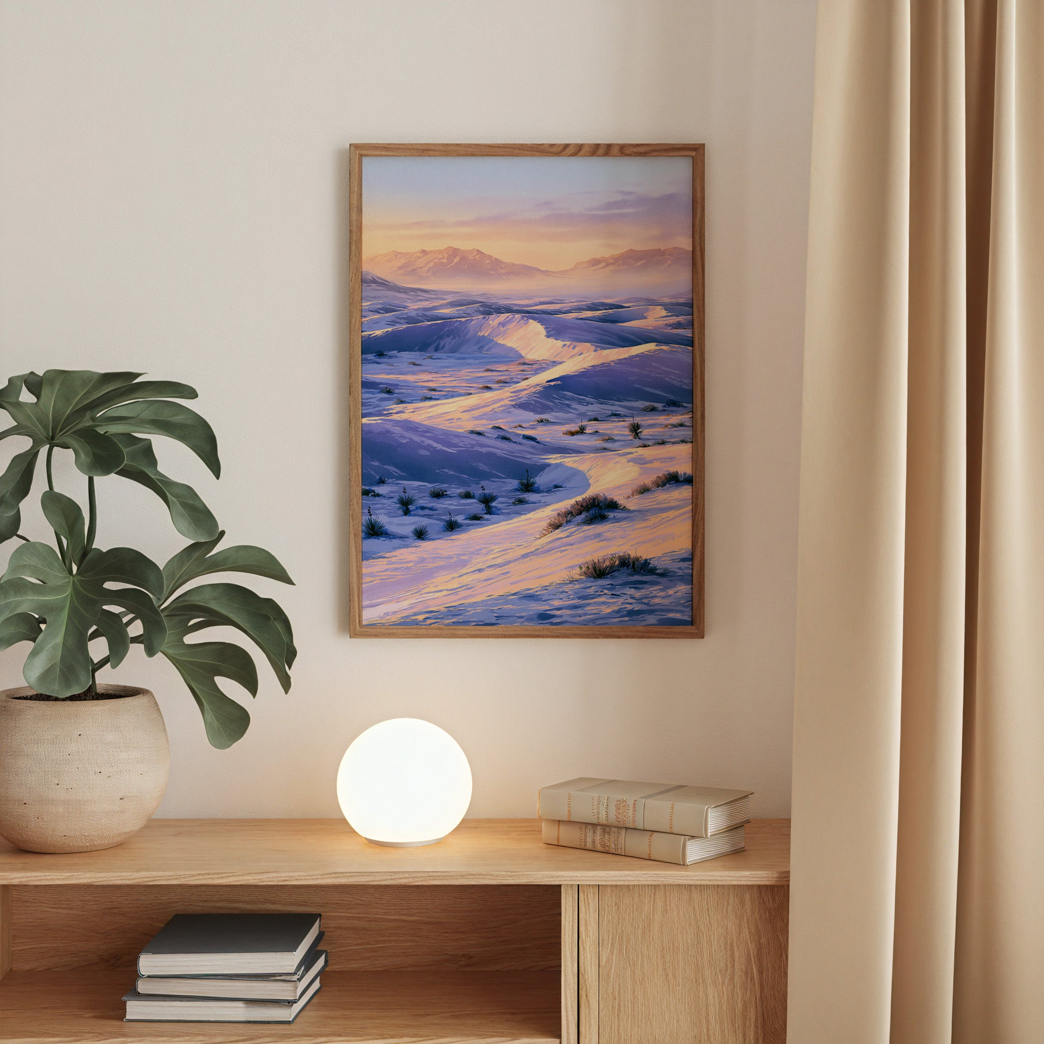 White Sands National Park Watercolor Art