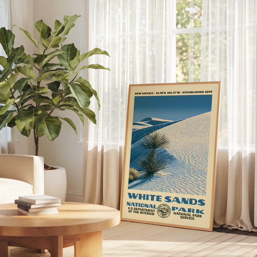 White Sands National Park Vintage WPA Art
